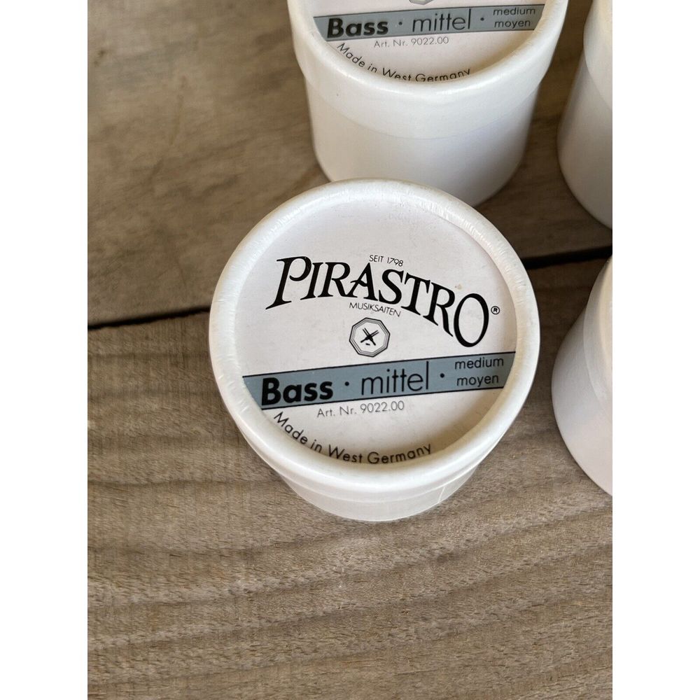 Pirastro Bass Mittel, Rosin Medium Celophane Made In West Germany Set Of 4